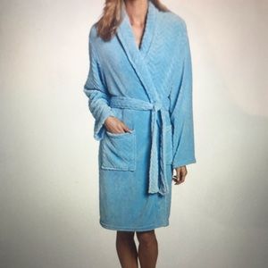 Plush bathrobe